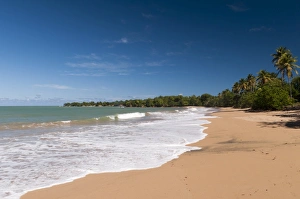 Guadeloupe Prints: Cluny Beach, Deshaies, Basse-Terre