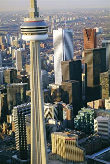 Tall Prints: CN Tower and skyline of Toronto, Ontario, Canada