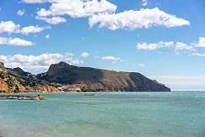 Murcia Prints: Coast of Altea on a sunny day, Murcia, Spain, Europe