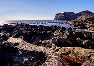 Coast of Cais towards the Ponta dos Capelinhos, Faial Island, Azores, Portugal, Atlantic