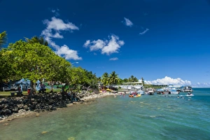 Us Territory Prints: Coast around Merizo and its coral reef, Guam, US Territory, Central Pacific, Pacific