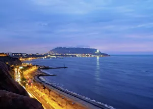 Peru Prints: Coast of Miraflores District, Lima, Peru, South America