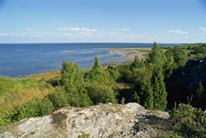 Muhu Prints: Coast of Muhu, an island to the west of Tallinn, Estonia, Baltic States, Europe