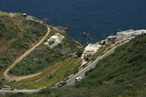 Coast road, Ceuta, Spanish North Africa, Mediterranean, Africa Coast road, Ceuta, Spanish North Africa, Mediterranean, Africa