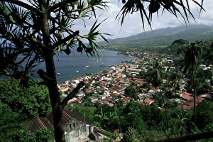 Martinique Prints: Coast and town of Saint Pierre from the Mouillage area
