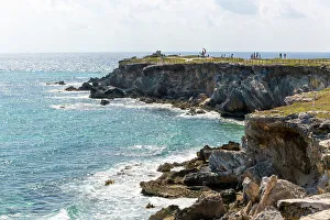 Isla Mujeres Prints: Coastal landscape Punta Sur, Isla Mujeres