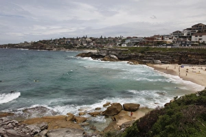 Coastal path from Bondi Beach to Bronte and Congee, Sydney, New South Wales, Australia