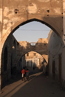 Eritrea Prints: The coastal town of Massawa on the Red Sea, Eritrea, Africa