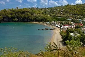 Images Dated 5th June 2007: Coastal village, Anse La Raye, St. Lucia, Windward Islands, West Indies