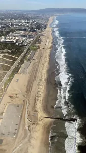 Dunes Prints: Coastline aerial view, United States of America