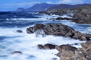 Splashing Prints: Coastline on Atlantic Drive, Achill Island