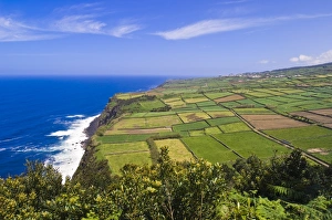 Coastline at Ponta do Raminho near the village of Raminho, Terceira, Azores