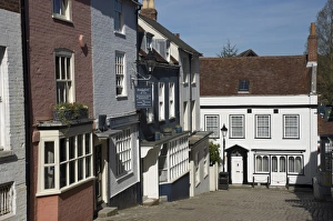 Lymington Prints: Cobbled street in old Lymington, Hampshire, England, United Kingdom, Europe