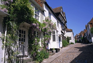 Cobbled Prints: Cobbled street in Rye, Sussex, England, United Kingdom, Europe