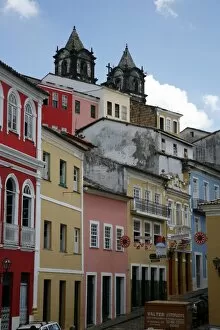 Images Dated 10th March 2010: Cobbled streets and colonial architecture, Largo de Pelourinho, UNESCO World Heritage Site