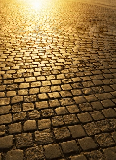 Excess Prints: Cobblestones, Prague. Czech Republic, Europe