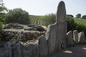 Obelisk Prints: Coddhu Vecchju (Tomba di Giganti), a megalithic Sardinian gallery grave, near Arzachena