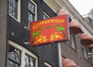 Images Dated 7th April 2008: One of the many coffee shops where cannabis can legally be bought and consumed