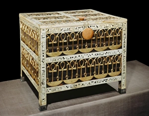 Gold Prints: Coffer from the treasury, made from wood and ivory with applied gold and silver
