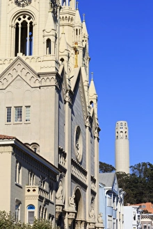 San Francisco Prints: Coit Tower, North Beach District
