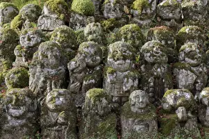 A collection of 1200 Rakan statues representing the disciples of Buddha, Otagi Nenbutsu-ji