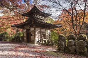 Traditionally Japanese Prints: A collection of 1200 Rakan statues representing the disciples of Buddha, Otagi Nenbutsu-ji