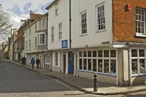Images Dated 22nd March 2008: College Street and souvenir shop, Winchester, Hampshire, England, United Kingdom, Europe