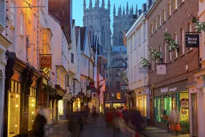 Blurry Prints: Colliergate and York Minster at Christmas