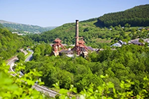 Typically Welsh Prints: Colliery Pit, Rhondda Heritage Park, Rhondda Valley, South Wales, United Kingdom, Europe