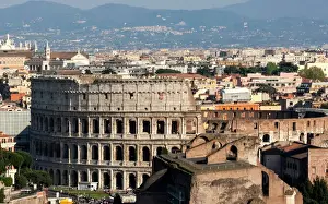 Amphitheatre Prints: The Colloseum, Ancient Rome, UNESCO World Heritage Site, Rome, Lazio, Italy, Europe