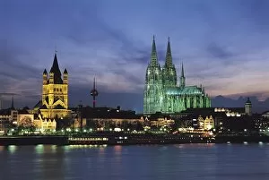 Images Dated 7th December 2007: Cologne Skyline, Germany