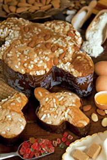 Images Dated 5th January 2000: Colomba (Italian Easter cake)