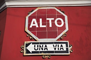 Detail of colonial architecture, Antigua, Guatemala, Central America