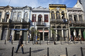 Stereotypically Brazilian Prints: Colonial architecture, Fatima, Rio de Janeiro, Brazil, South America