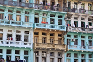 Balcony Prints: Colonial architecture on Sule Pagoda Road, Yangon (Rangoon), Myanmar (Burma), Asia