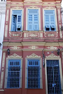 Colonialism Prints: Colonial buildings in Carmo District right next to Pelourinho