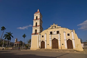 Colonial church in Remedios, Cuba, West Indies, Caribbean, Central America