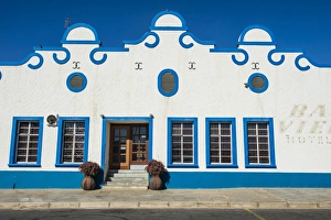 Colonialism Prints: Colonial hotel in Luderitz, Namibia, Africa