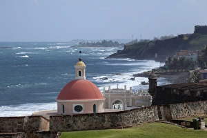 Puerto Rico Prints: The colonial town, San Juan, Puerto Rico