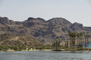 Colorado River dividing California and Arizona
