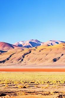 Barren Prints: Colorful highland landscape at Salar de Pocitos, Puna de Atacama, Argentina