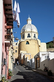 Colorful houses on Procida Island, Phlegraean Islands, Bay of Naples, Campania, Italy