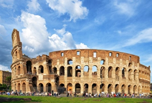 Amphitheater Prints: The Colosseum (Colosseo), UNESCO, Rome, Lazio, Italy