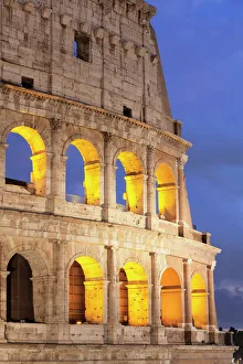 Lazio Prints: Colosseum (Colosseo), UNESCO World Heritage Site, Rome, Lazio, Italy, Europe