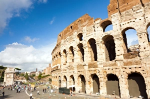Amphitheatre Prints: Colosseum or Flavian Amphitheatre, Rome, Unesco World Heritage Site, Latium, Italy