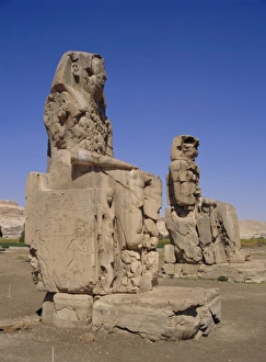 Erode Prints: The Colossi of Memnon, Luxor, Egypt, North Africa