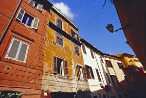 Wide Angle Lens Prints: Coloured facades
