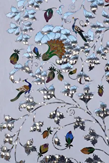 Images Dated 1st August 2008: Detail of the coloured glass and mirror inlay work