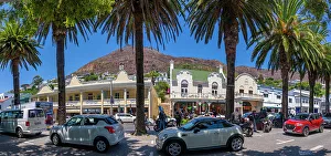 Colourful architecture on St. George's Street, Simon's Town, Cape Town, Western Cape, South Africa, Africa