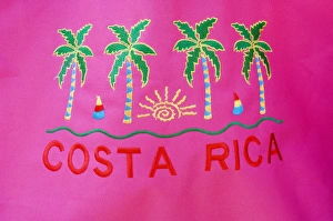 Colourful beach wraps for sale, Manuel Antonio, Costa Rica, Central America